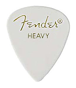 Fender CLASSIC PICKS 351 SHAPE Heavy White フェンダー・ピック・ヘビー