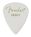 【ピック12枚セット】Fender CLASSIC PICKS 351 SHAPE Heavy White フェンダー ピック ヘビー