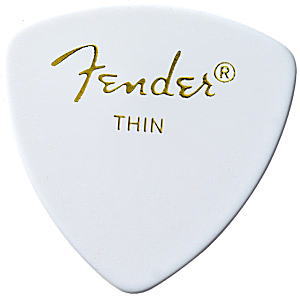 【ピック12枚セット】Fender CLASSIC PICKS 346 SHAPE Thin White フェンダー・ピック・シン