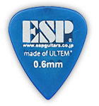 【ピック5枚セット】ESP PT-PSU06 Blue Tear Drop ULTEM Pick ティアドロップ・ウルテム・ピック 0.6mm 2