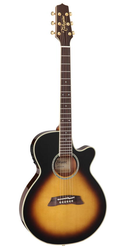 Takamine タカミネ エレクトリックアコースティックギターTSP138C TBS 新たなラインナップとなる操作性を重視したシンラインシリーズ。 ソリッドギターと同等のボディ厚ながら、アコースティックサウンドを遜色なく奏でる事が可能です。全モデルに小型の100シリーズボディを採用し、630mmショートスケール（スティール弦）とすることで抜群のプレイアビリティを実現しています。新開発の専用プリアンプはシンプルながらノッチフィルターを装備した実力派。新たなライブギアとして、新次元のライブパフォーマンスを実現します。 ※画像はサンプルです。製品の特性上、実際の商品とは木目等が異なります。 【スペック】 TOP SOLID SPRUCE BACK SAPELE SIDES SAPELE NECK MAHOGANY FINGER BOARD ROSEWOOD SCALE 630mm NUT WIDTH 42mm PRE-AMP CT-3N (TSP) POSITION MARK DOT IN DOT COLOR TBS (gloss) WITH SEMIHARD CASE SH-100T