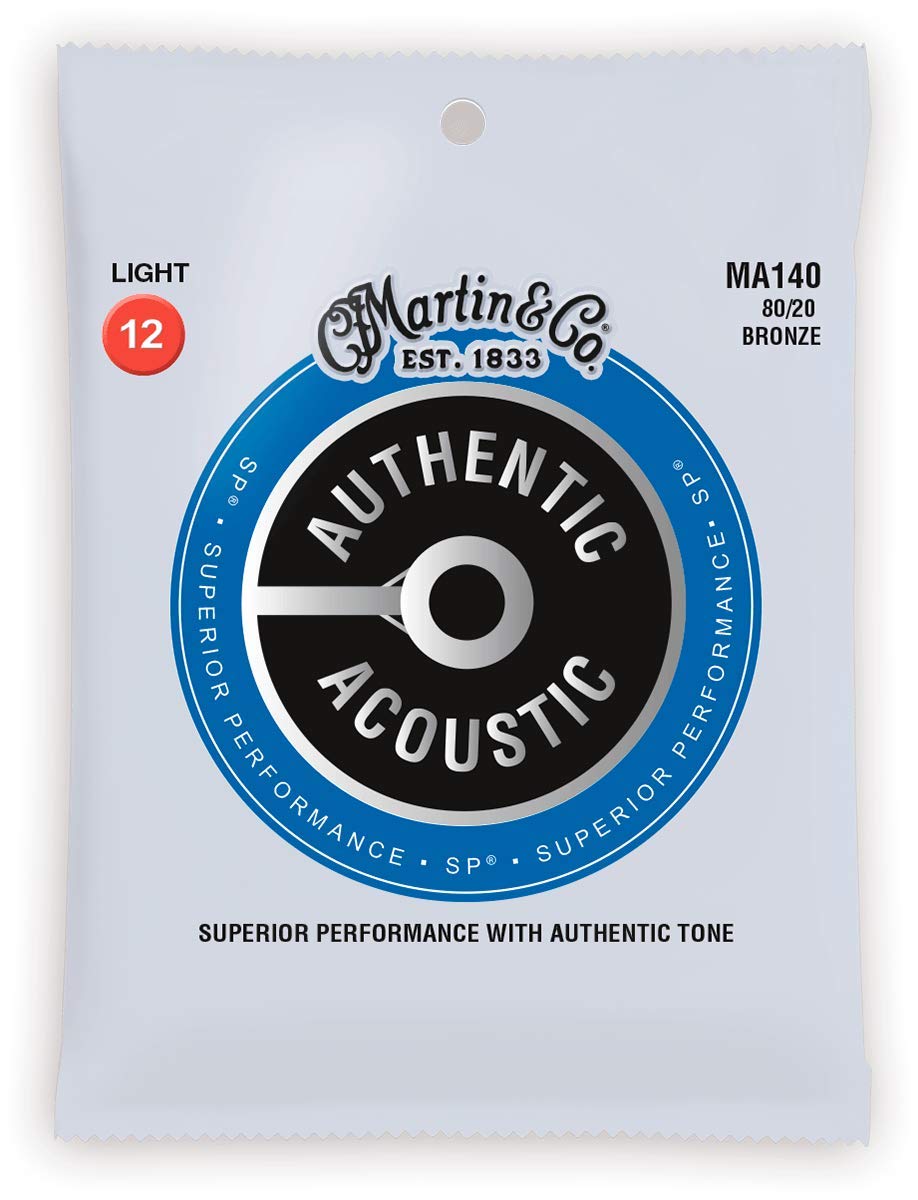 MARTIN AUTHENTIC ACOUSTIC SP BRONZE MA140 Martin Authentic Acoustic SP弦のなかで最もベーシックになるスーペリアルパフォーマンスシリーズはプレイヤーにとって最高のパフォーマンスを求めて作られました。 これまでのマーティン弦よりも強度のある芯線、耐食性の高い巻線を採用しブロンズとフォスファーブロンズのラインナップがあります。 Martin Authentic Acoustic SPの弦は、優れたチューニング安定性、耐食性、そして優れた演奏性を提供します。 伝統の80/20ブロンズ アコースティックギター弦。 最高品質の錫メッキ鋼の芯線とブロンズの巻線で作られています。 マーティン アコギ弦 ブロンズ ライト 1弦.012 2弦.016 3弦.025 4弦.032 5弦.042 6弦.054【お知らせ】 「定形外郵便」で配送いたします。（到着まで2から7日程かかります） ●お支払い方法として代金引換をご利用頂けません。 ●お届け日時の指定は承れません。 ●郵便物の場合、追跡番号はございません。 ●土日、祝日は日本郵便が休業の為、配達はございません。 ●ポストに入らなかった場合は、不在票が入りますのでご確認ください。 ●お受け取りをされないまま保管期間を過ぎた場合、商品は弊社に戻ります。 　弊社では送料分を含んだ金額で販売している商品もございます。 　戻った商品につきましては、発送時の送料を差し引いた金額で返金処理を行わせていただきます。 　予めご了承くださいませ。 　ご入用の場合は、再度ご注文をお願いいたします。