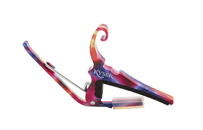 KYSER カポタスト 6 STRING TIE-DYE KG6TDA QUICK-CHANGE CAPO【アコースティックギター・エレキギター用】