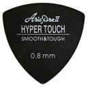 ARIA HYPER TOUCH Triangle P-HT01 080 BK 0.80mm Black アリア ピック トライアングル ギター ベース アコギ用 対磨耗性にすぐれロングライフを誇るとともに、マット感覚のソフトな手触りと弾き心地を持ち、ナチュラルな中にシャープさが有る独特のサウンドが魅力です。 ※写真と実際の商品とは細部や色合いが異なる場合がございます。 素材: ポリアセタール 形状：トライアングル P-HT01/080 BK 0.80 mm, Black 【お知らせ】 「定形郵便」で配送いたします。（到着まで2から7日程かかります） ●お支払い方法として代金引換をご利用頂けません。 ●お届け日時の指定は承れません。 ●郵便物の場合、追跡番号はございません。 ●土日、祝日は日本郵便が休業の為、配達はございません。 ●ポストに入らなかった場合は、不在票が入りますのでご確認ください。 ●お受け取りをされないまま保管期間を過ぎた場合、商品は弊社に戻ります。 　弊社では送料分を含んだ金額で販売している商品もございます。 　戻った商品につきましては、発送時の送料を差し引いた金額で返金処理を行わせていただきます。 　予めご了承くださいませ。 　ご入用の場合は、再度ご注文をお願いいたします。