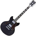 D'Angelico Premier Mini DC Black Flake Z~AR[XeBbNM^[ GLM^[