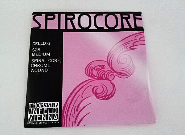 Spirocore Cello String GTHOMASTIK-INFELD スピロコア チェロ弦 G線 オーケスラはもちろん、ジャズ、ポップスでも使用されるスタンダードな弦です。明るい音色が特徴です。トマスティックインフェルド社 【スペック】 ■3G　spiral core/chrome　スパイラルコア/クロム巻【お知らせ】 「定形外郵便」で配送いたします。（到着まで2から5日程かかります） ●お支払い方法として代金引換をご利用頂けません。 ●お届け日時の指定は承れません。 ●郵便物の場合、追跡番号はございません。 ●土日、祝日は日本郵便が休業の為、配達はございません。 ●ポストに入らなかった場合は、不在票が入りますのでご確認ください。 ●お受け取りをされないまま保管期間を過ぎた場合、商品は弊社に戻ります。 弊社では送料分を含んだ金額で販売している商品もございます。 　 戻った商品につきましては、発送時の送料を差し引いた金額で返金処理を行わせていただきます。 予めご了承くださいませ。 　　　　ご入用の場合は、再度ご注文をお願いいたします。