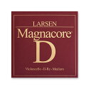 Larsen Magnacore チェロ弦　D線 非常に豊かな音量と倍音が魅力なスチール弦。金属的な雑音をできる限り排除しており、音色の純度が高い。 2D線　スチール/ワイヤースチール巻※テンション：ミディアム &nbsp; &nbsp;【お知らせ】 「定形外郵便」で配送いたします。（到着まで土日、祝日を除き2から5日程かかります） ●お支払い方法として代金引換をご利用頂けません。 ●お届け日時の指定は承れません。 ●郵便物の場合、追跡番号はございません。 ●土日、祝日は日本郵便が休業の為、配達はございません。 ●ポストに入らなかった場合は、不在票が入りますのでご確認ください。 ●お受け取りをされないまま保管期間を過ぎた場合、商品は弊社に戻ります。 　弊社では送料分を含んだ金額で販売している商品もございます。 　 戻った商品につきましては、発送時の送料を差し引いた金額で返金処理を行わせていただきます。 　予めご了承くださいませ。 　ご入用の場合は、再度ご注文をお願いいたします。 &nbsp;