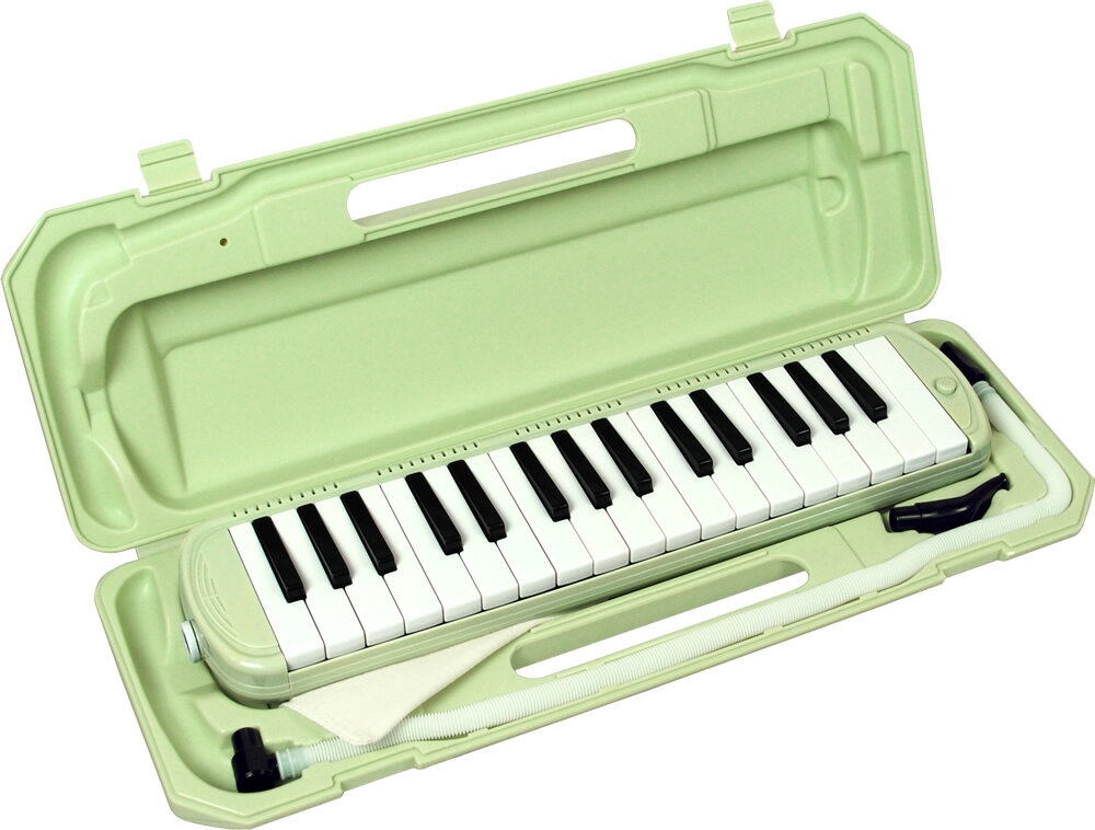 キョーリツコーポレーション 鍵盤ハーモニカ メロディーピアノ 32鍵盤 ライトグリーン