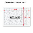 【寄せ書き 白無地】白パズル B5サイズ 70ピース/1枚入り/無地パズル 宇宙パズル 手作りパズル オリジナルパズル らくがきパズル お絵かきパズル ホワイトパズル メッセージパズル/オリジナル 手作り ハンドメイド 夏休み工作 プレゼント 送別 退職 結婚 卒業 卒園 記念