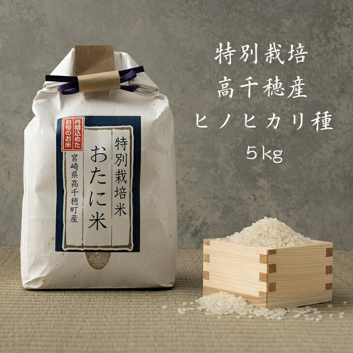 【送料無料】宮崎高千穂 5kg 米《国産100％ 九州産》特別栽培米 ヒノヒカリ ひのひかり 