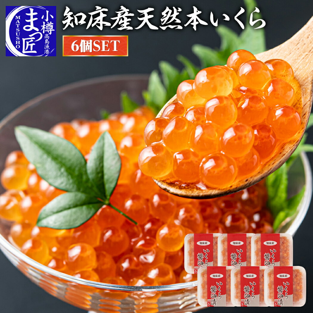 \タイムセール60分間/17,820円→8,810円本いくら醤油漬け送料無料北海道知床羅産イクラ80g6個入お取り寄せグルメ高級海鮮食品食べ物ご飯のお供贈答贈り物ギフト酒のおつまみ花以外プレゼント母の日実用的女性父の日早割クーポン