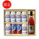 サッポロクラシック ビール 北海道限定 サッポロクラシック ビール 350缶 6本 千歳ハスカップワイン 720ml ブラックハイボール 350缶 2本 贈答セット ギフト 御歳暮　御祝