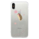 【 送料無料 】iPhoneケース iPhone13 iPhone12 iPhone11 iPhoneXS Max XR ソフトケース TPU クリア ふわふわ乙女ハリネズミ | iPhoneケース ハリネズミ iPhoneカバー x 雑貨 おもしろ(2)