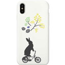 iPhoneケース iPhone13 iPhone12 iPhone11 iPhoneXS Max XR ソフトケース TPU ホワイト 自転車うさぎ 北欧風 スマホ ソフト ケース | 雑貨 おもしろ iphone8ケース iphone7ケース かわいい iphoneカバー iphone se ケース 第2世代