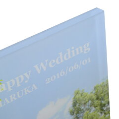 【送料無料】フォトアクリルプレート(20×20×1センチ)プレゼント名入れギフト思い出子どもこども子供赤ちゃんフォトフレームフォトスタンド写真記念フォト出産祝誕生日バースデイ【05P27May16】【父の日ギフト】