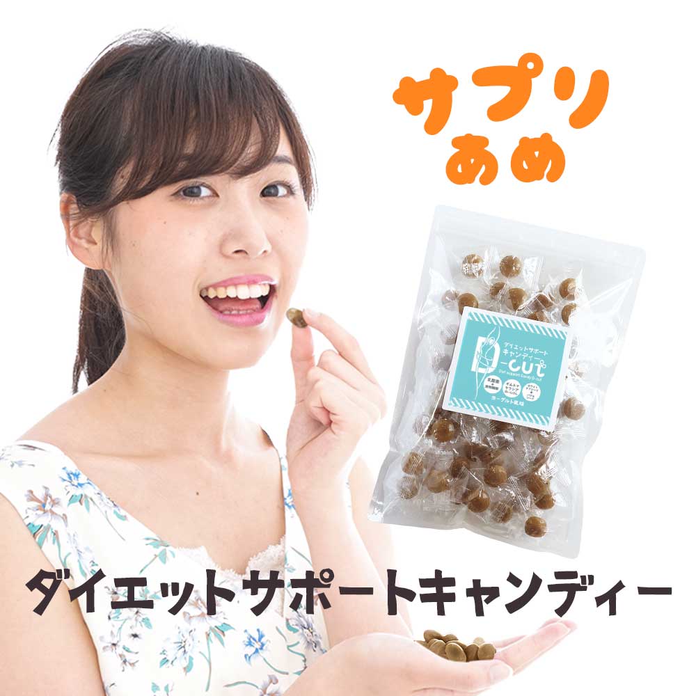 ダイエット おやつ 糖質カット ダイエットサポートキャンディーD－cut　60粒 【キャンディー ダイエット食品 お菓子 飴 ノンシュガー 低カロリー ギムネマ サラシア 食物繊維 食品】 送料無料