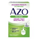 AZO Test Strips アゾ テストストリップ 尿路感染テスト 自己診断用試験紙3枚 