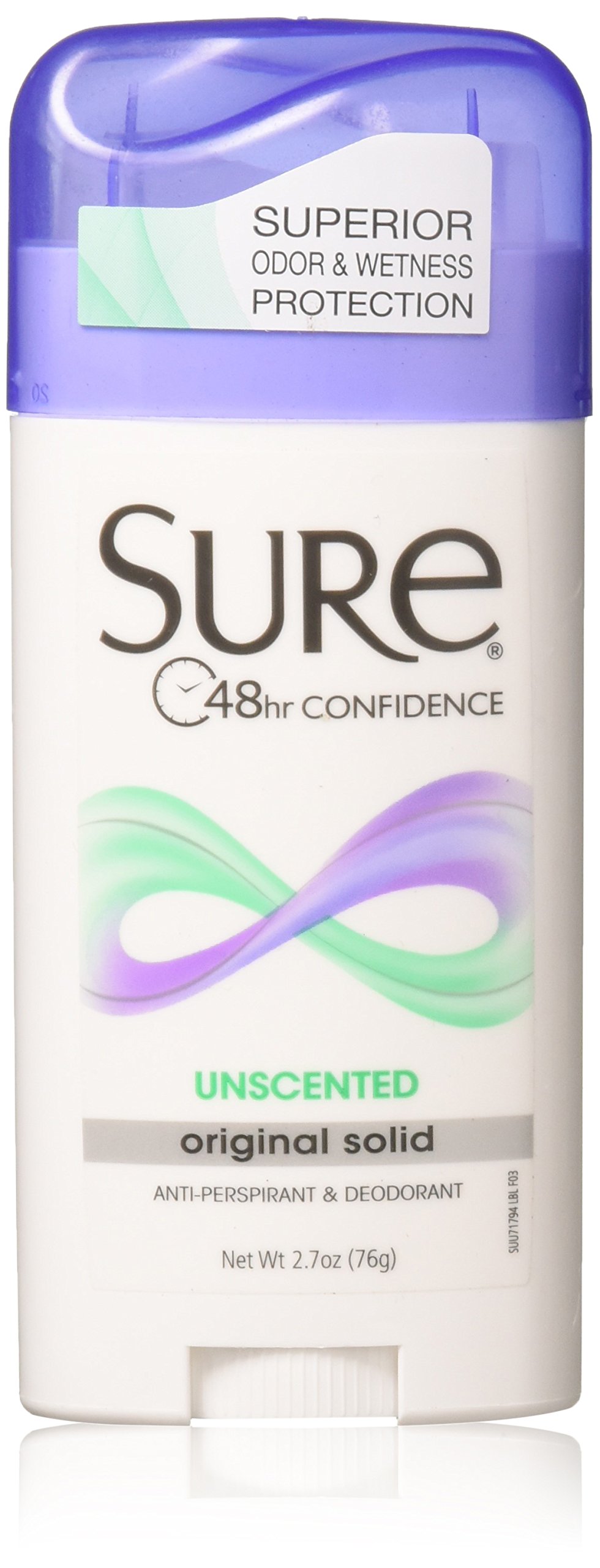 Sure Original Solid Anti-Perspirant & Deodorant Unscented 79 ml