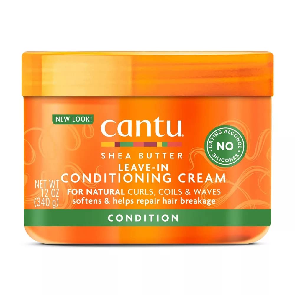 Shea Butter 12 oz to leave natural hair with Cantu Conditioning Repair Cream