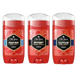 Old Spice オールドスパイス レッド ゾーン コレクション デオドラント | アクア リーフ スワッガー キャプテン 1本 3本セット 85g メンズ 男性【海外直送】