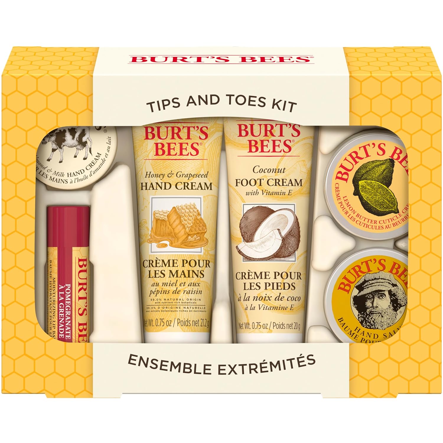 楽天otcforyouBurt's Bees Tips And Toes Kit Hands, Feet, Lip Care Set,