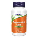 NOW Supplements, Peppermint Gels with Ginger Fennel Oils, Enteric Coated, Digestive Support , 90 Softgels