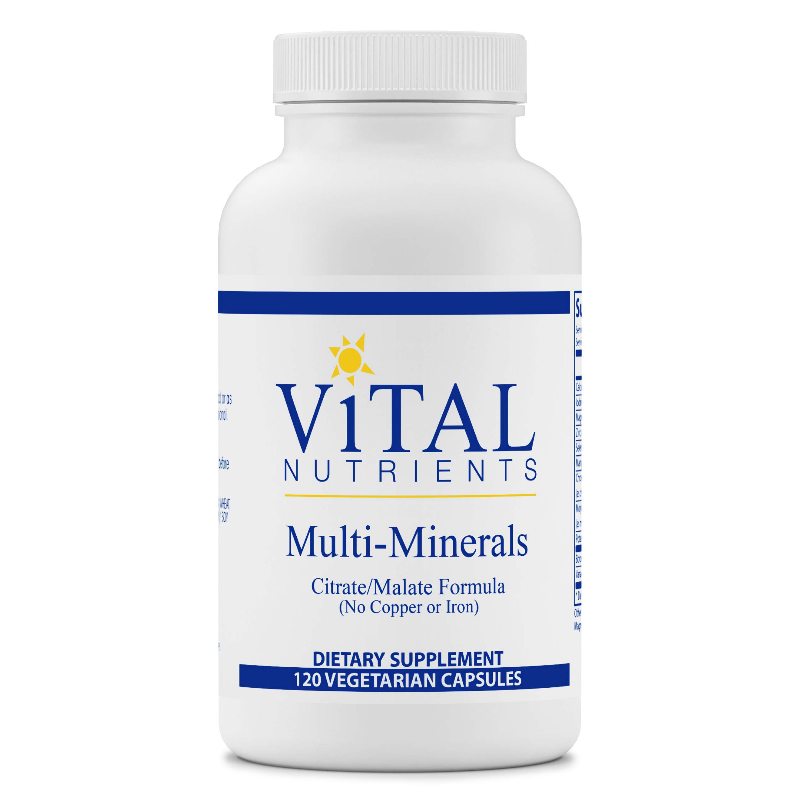 Vital Nutrients - Multi-Minerals - Citrate/Malate Formula (No Copper o...