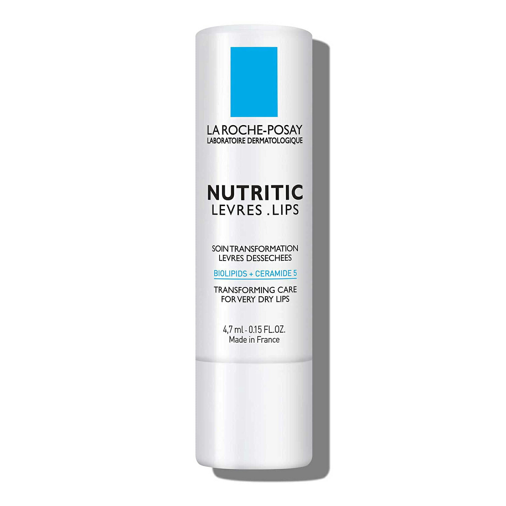 La Roche-Posay Nutritic Lip Balm for Very Dry Lips, Soothes and Repairs Chapped Lips with Shea Butter and Ceramides, 0.15 Fl Oz