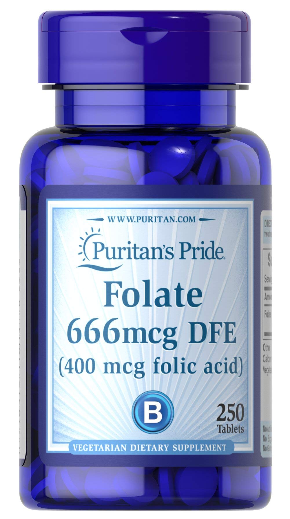 Puritan s Pride ピューリタンズプライド 葉酸 400mcg 250錠