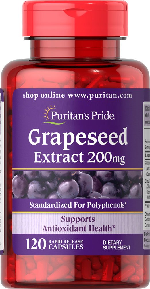 Puritan's Pride ピューリタン プライド グレープシード エキス 200mg