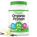 Orgain 920g Organic Protein Plant Based Powder, Sweet Vanilla Bean 2.05 lb