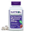 Natrol High Absorption Magnesium 250 mg, 60 Cranberry Apple-Flavored Chewable Tablets.