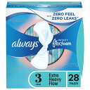 Always Infinity Pads Size 3 Super Heavy Flow with Wings Unscented