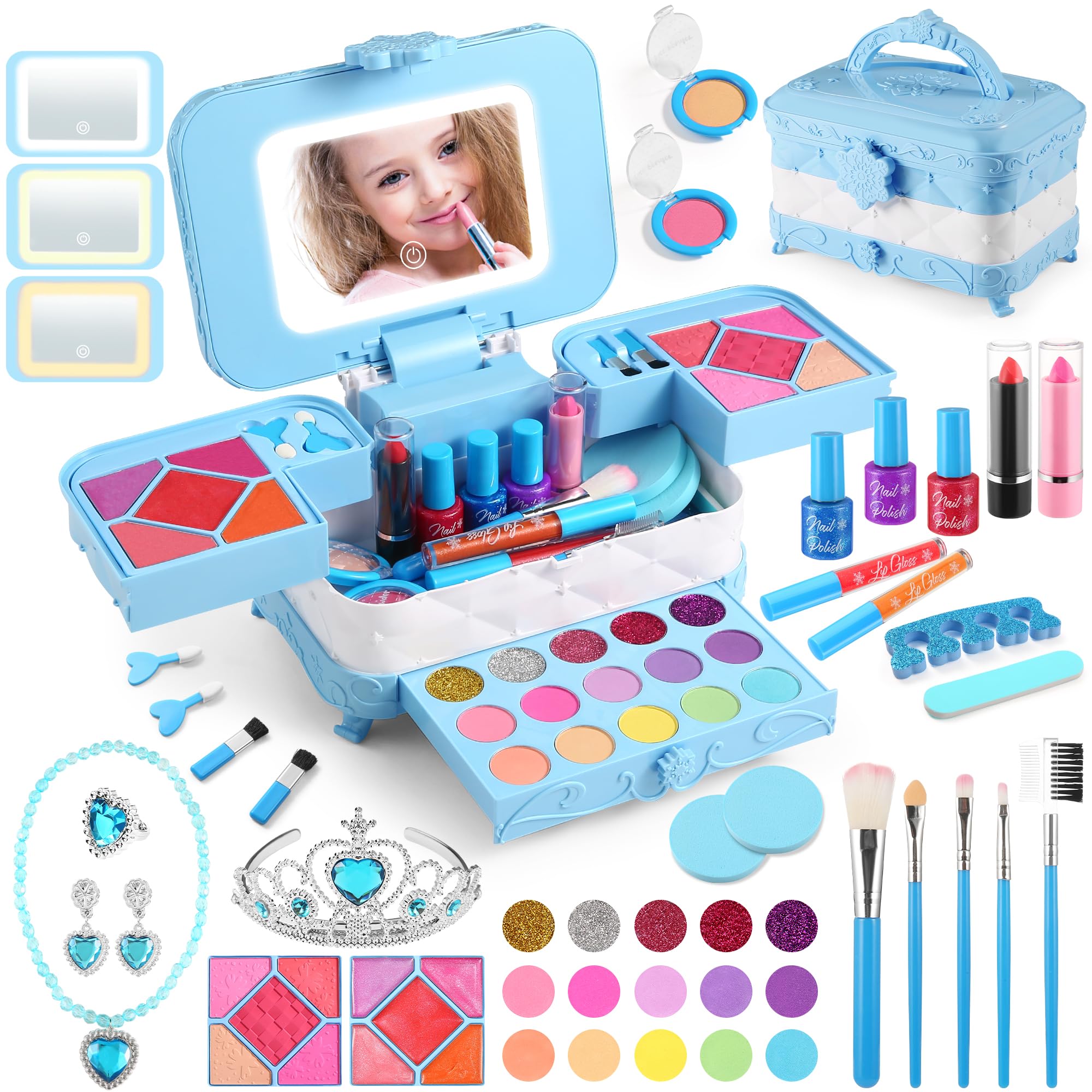 楽天otcforyouAstarX 23 Piece Makeup Toy for Kids Real Washable Cosmetics