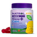 Natrol Kids Sleep+ Calm, Melatonin & L-Theanine, 60 Strawberry Flavored Gummies Supplement for Kids, Calm an Active Mind, Ease to Sleep, Gelatin & Gluten Free,