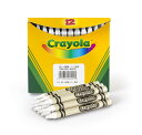 Crayola Crayons, White, Single Color Crayon Refill, 12 Count Bulk Crayons, School Supplies