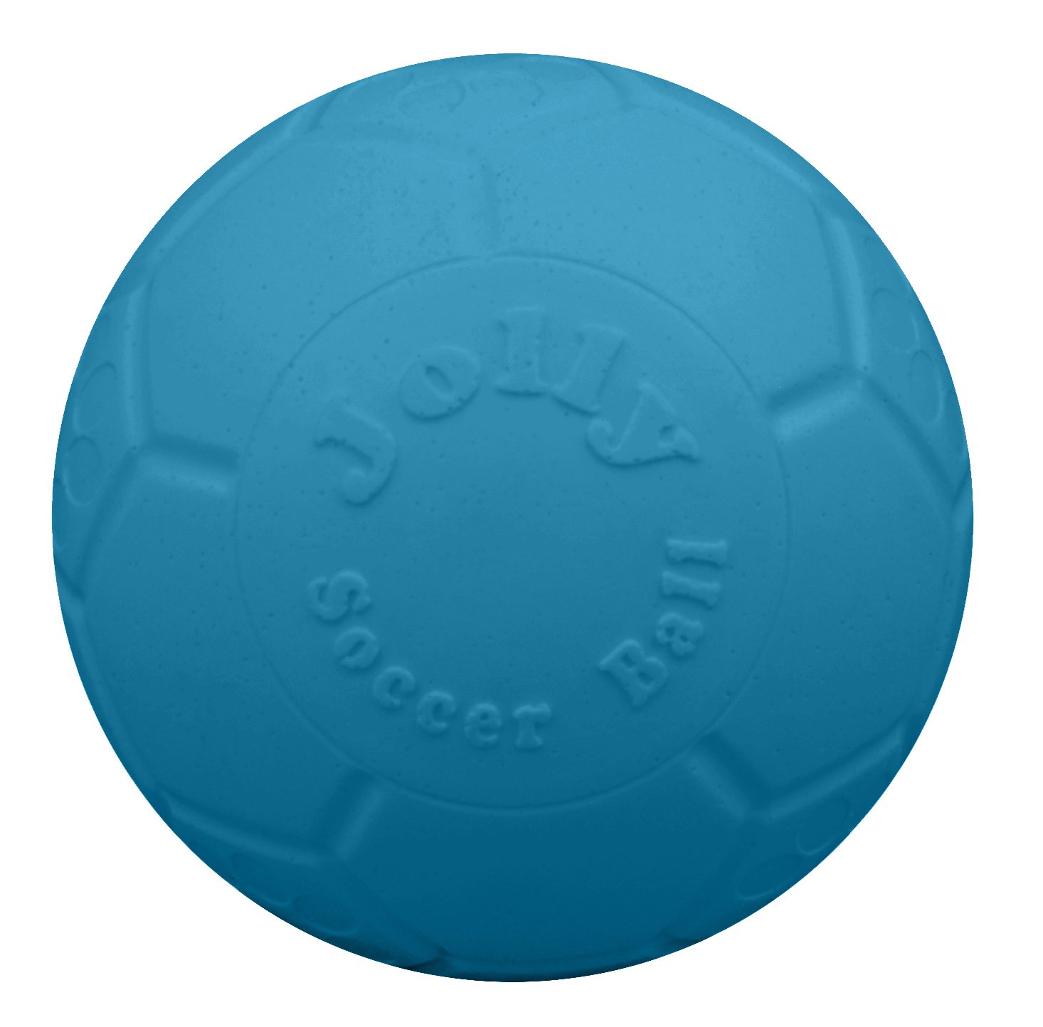 Jolly Pets Large Soccer Ball Floating-Bouncing Dog Toy, 8 inch Diameter, Ocean Blue