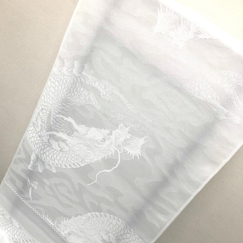 【白生地】昇竜（3丈）正絹丹後ちりめん/3丈2尺以上