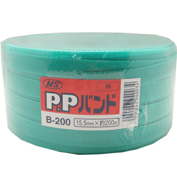 Rakuten - 手締め用　PPバンド　緑　15.5mm × 200m