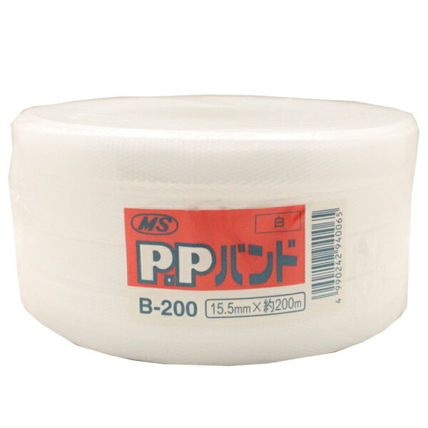 Rakuten - 手締め用　PPバンド　白　15.5mm × 200m