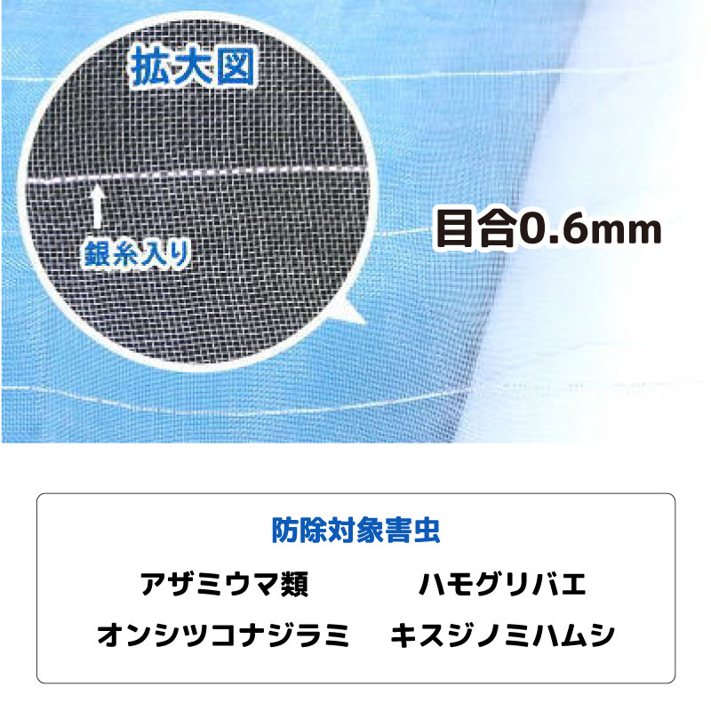 防虫ネット サイズを選択 目合い:0.6mm・...の紹介画像2