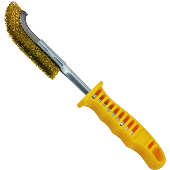 SUN UP　グリップブラシ　先曲り　真鍮　品番29840