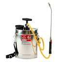 藤原産業 セフティー3 肩掛半自動噴霧器 4L 樹脂ポンプ ステンレス