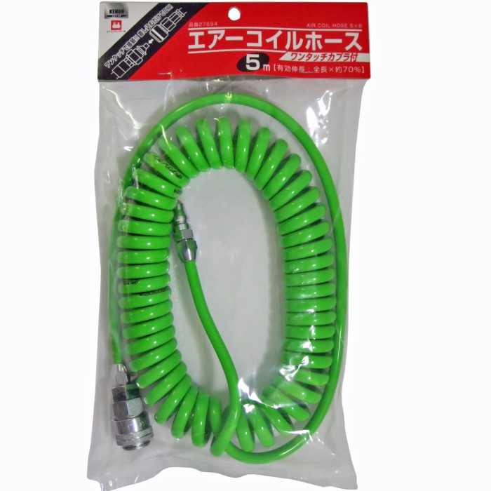 Rakuten - KENOH　エアーコイルホース　5m　品番27694　ポリウレタン樹脂製
