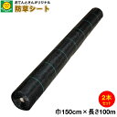 【2本セット】 防草シート 巾1.5m×長さ100m (離島・北海道・沖縄発送不可)
