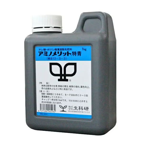 内容量 1kg 肥料登録番号 73406号 注意事項 ※ご使用の前に製品のラベルをよくお読みいただき、適切な方法でご使用ください。 ※リニューアルに伴い、パッケージ・内容等予告なく変更する場合がございます。予めご了承ください。