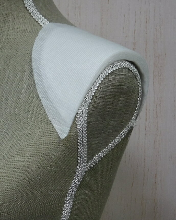 肩パット　白　ICC−12　女性用肩パッド　洋服　衣装　コスプレ