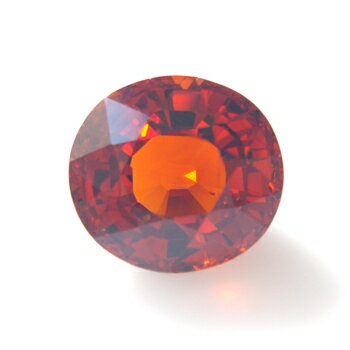 【アプリコットカラー＆大粒】スペサタイトガーネット（マンダリンガーネット）オーバルシェイプ 約3.2..