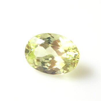 【ネオンイエローの蛍光】カナリークリソベリルオーバルシェイプ 約1.86cts