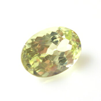 【ネオンイエローの蛍光】カナリークリソベリルオーバルシェイプ 約1.86cts